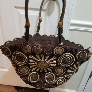 Brown Straw Tote
